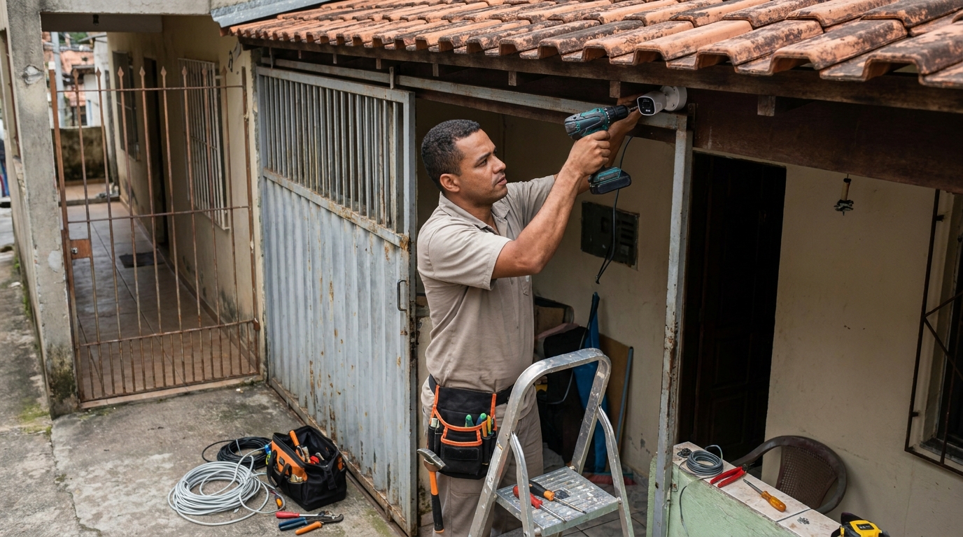Instalação de Câmera Residencial em Santo André‑SP