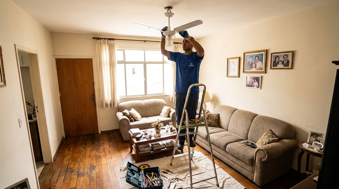Substituição de Ventilador em Santo André‑SP